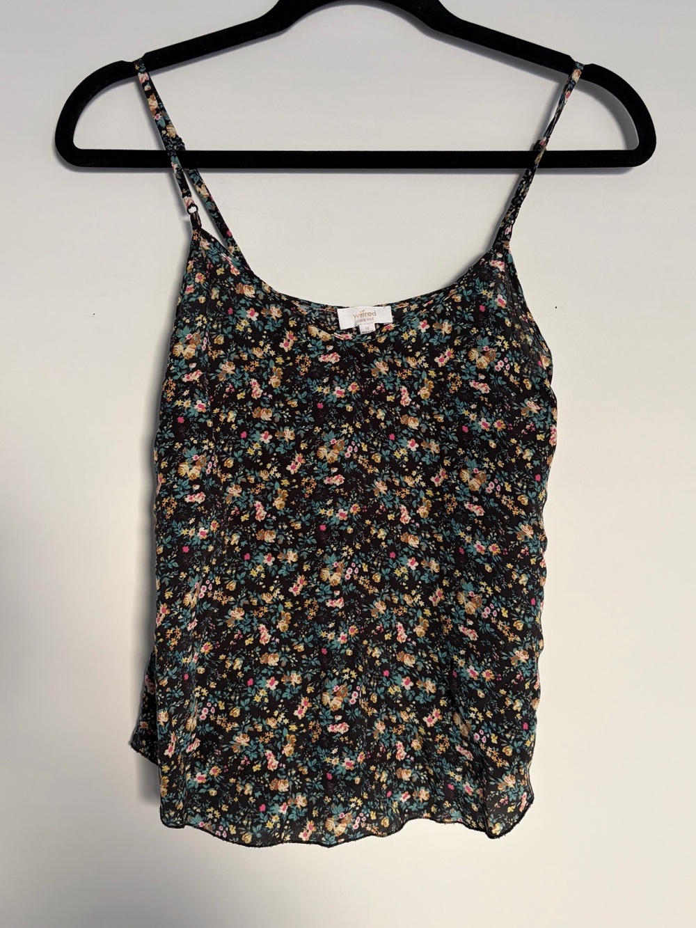 Aritzia Wilfred 100% Silk Floral Camisole XS Ditsy Flower Y2K Cami